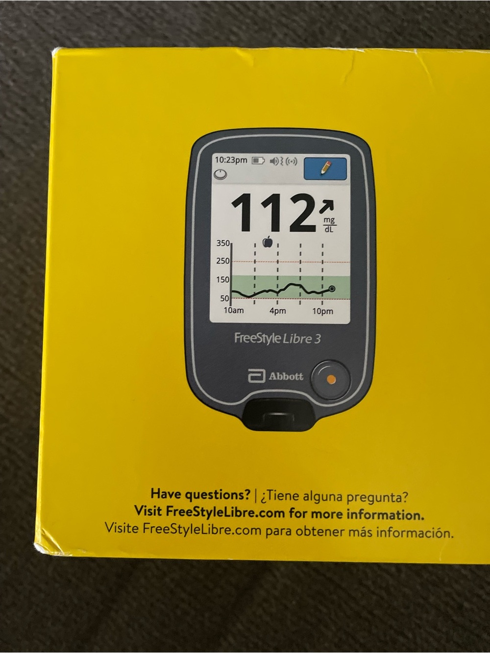 Abbott FreeStyle Libre 3 Reader - Bright Yellow Box sealed - Picture 2 of 7